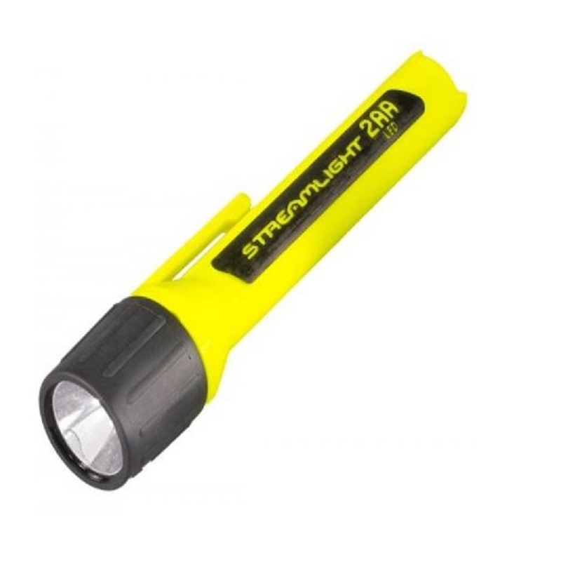 ProPolymer Yellow Flashlight w/2AA LED with Batteries